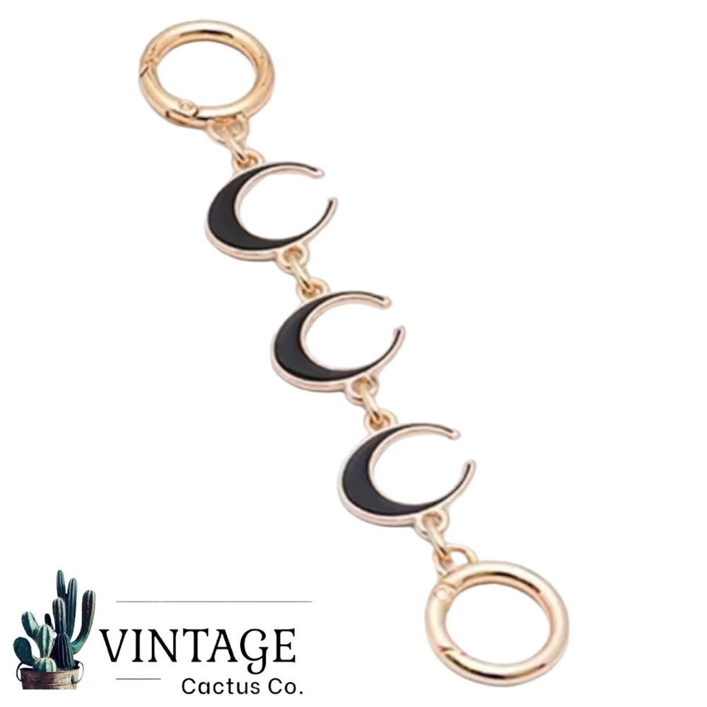 New! “C” Inspired Extension Chain For Shoulder Bag/handbag. (Black)